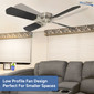 RV Ceiling Fan 12V 42" Brushed Nickel Finish