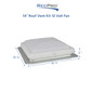 HENG'S 14" RV Roof Vent Kit 12 Volt Fan