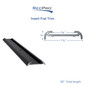 RV Insert Roof Flat Trim Black 92"