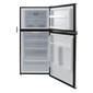 Fridge and freezer opened up.