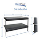 Folding Over the Wheel Well RV Bunk Bed 28" x 75" 