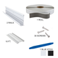 RV Rain Gutter Trim 92" Kit