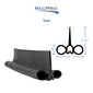 RV Slide Out Seal 2" Double Bulb Wiper Seal Clip-On