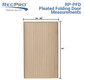 Tan RV Pleated Folding Door 