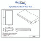 Alpha 58 Gallon 32 x 62 x 8.75 Black Water Holding Tank