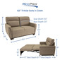 RecPro Michael 60" EZ-OUT™ RV Trifold Sleeper Sofa