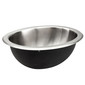 Stainless steel oval sink.