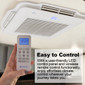 RV Air Conditioner Low Profile 13.5K Quiet AC Unit with Heat Pump, Remote, Non-Ducted