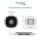 RV Air Conditioner Low Profile 13.5K Quiet AC Unit with Heat Pump, Remote, Non-Ducted