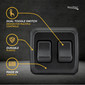 RV Switch SPST  Switch On / Off 2 Gang Bezel 12 Volt