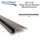 72" x 12" Heavy Duty 10ga Steel Trailer Loading Ramps with Mounting Bracket