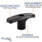 RV Waste Valve Handle Replacement Black