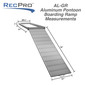 Pontoon Boat Aluminum Loading Ramp for Shore and Dock Boarding 
