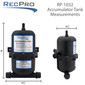 RecPro RV Accumulator Tank with Barbed Connection Fittings