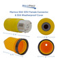 Marinco 50 Amp 125V Female Connector with Boot Cover Up