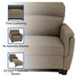 RecPro Charles 42" Easy-Out Trifold Club Chair in Cloth