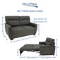 RecPro Michael 60" EZ-OUT™ RV Trifold Sleeper Sofa in Cloth