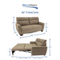 RecPro Charles 68" Easy-Out Trifold Sleeper Sofa in Cloth