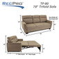 RecPro Michael 78" EZ-OUT™ RV Trifold Sleeper Sofa in Cloth