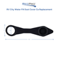 RV City Water Fill Dust Cover Cap Replacement