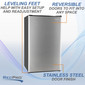 RV Refrigerator 3.3 Cubic Feet 12V Stainless Steel