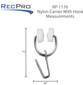 RV Nylon Wheel Carrier Hook for I Beam Track Curtain Rod