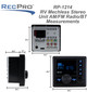 RV Mechless Stereo Unit AM/FM Radio/Bluetooth with Remote