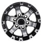 RV Aluminum Wheel for Trailers and Towables Black Machine Finish - T08