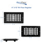 RV Floor Register 4" x 10" Undampered Vent