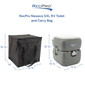 Newavo portable camping toilet measurements.