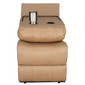 RecPro Charles 22" RV Recliner and Drop Down Comfort Console w/ Cup Holders 