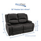 RecPro Charles 58" Powered RV Loveseat in Ultrafabrics Brisa