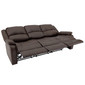 RecPro Charles 80" Triple RV Wall Hugger Recliner Sofa with Drop Down Console