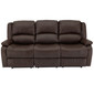 RecPro Charles 80" Triple RV Wall Hugger Recliner Sofa with Drop Down Console