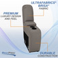 RecPro Charles 9" RV Furniture Comfort Console with Cup Holders and Storage in Ultrafabrics Brisa