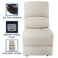 RecPro Charles 22" RV Recliner and Drop Down Comfort Console w/ Cup Holders in Ultrafabrics® Brisa®