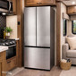 RV  Refrigerator 16 Cubic Feet 12v with French Doors Stainless