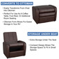 RecPro Charles RV Gaming Chair and Ottoman with Storage
