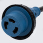 RecPro RV Power Adapter Twist-Lock 15A Male to 30A Female