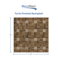 RV Backsplash Woven Bamboo Tile 12" x 12" Peel and Stick