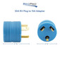 30 Amp RV Plug to 15 Amp Adapter 