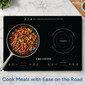 RV Induction Cooktop Dual Burner Electric Range