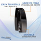 RV Baggage Door Catch Rounded Black