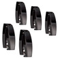 RV Baggage Door Catch Rounded Black