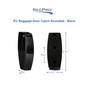 RV Baggage Door Catch Rounded Black