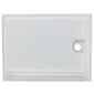 RV Shower Pan 32" x 24" x 5" Left Drain in White
