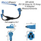 RV 30 Amp Shore Power Plug to 15 Amp Y Adapter