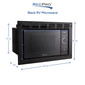 RV Microwave Black 0.9 cu. ft. Replaces Greystone