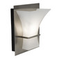 RV Wall Sconce Frosted Glass Silver Finish LED Light