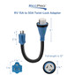 RV 15 Amp to 50 Amp Adapter with Twist Lock 